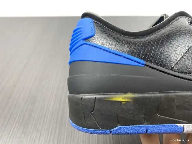 Rep Onekick Off-White 2 Jordan DJ4375-004 Low Black Retro Blue SP 0428